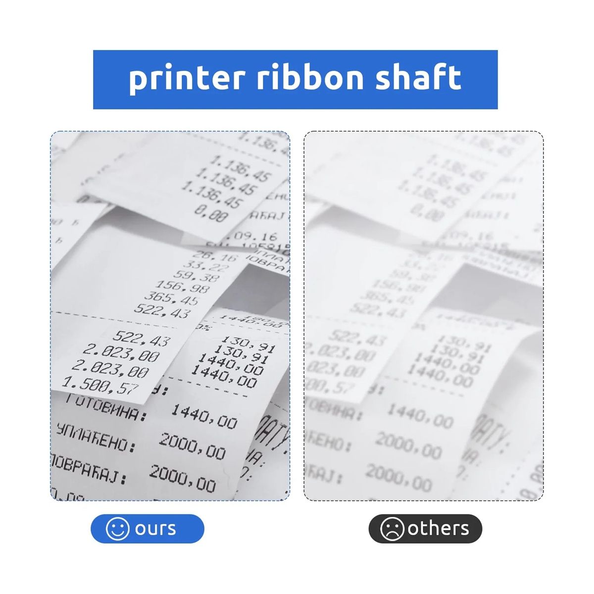 2Pcs Twin Spool Typewriter Ribbon Calculator Ribbon for