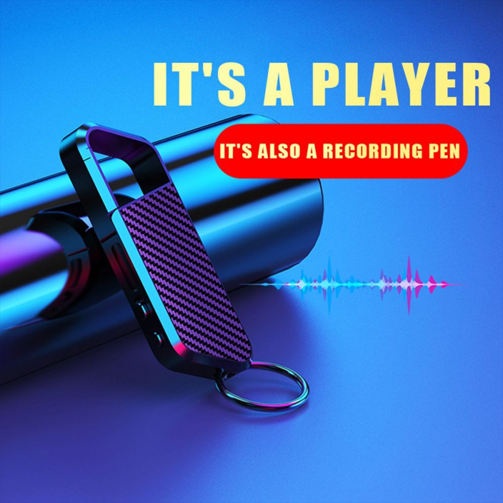 Mini Dictaphone Noise Reduction Smart Audio Recorder Portable Hook Keychain Meeting Recorder USB
