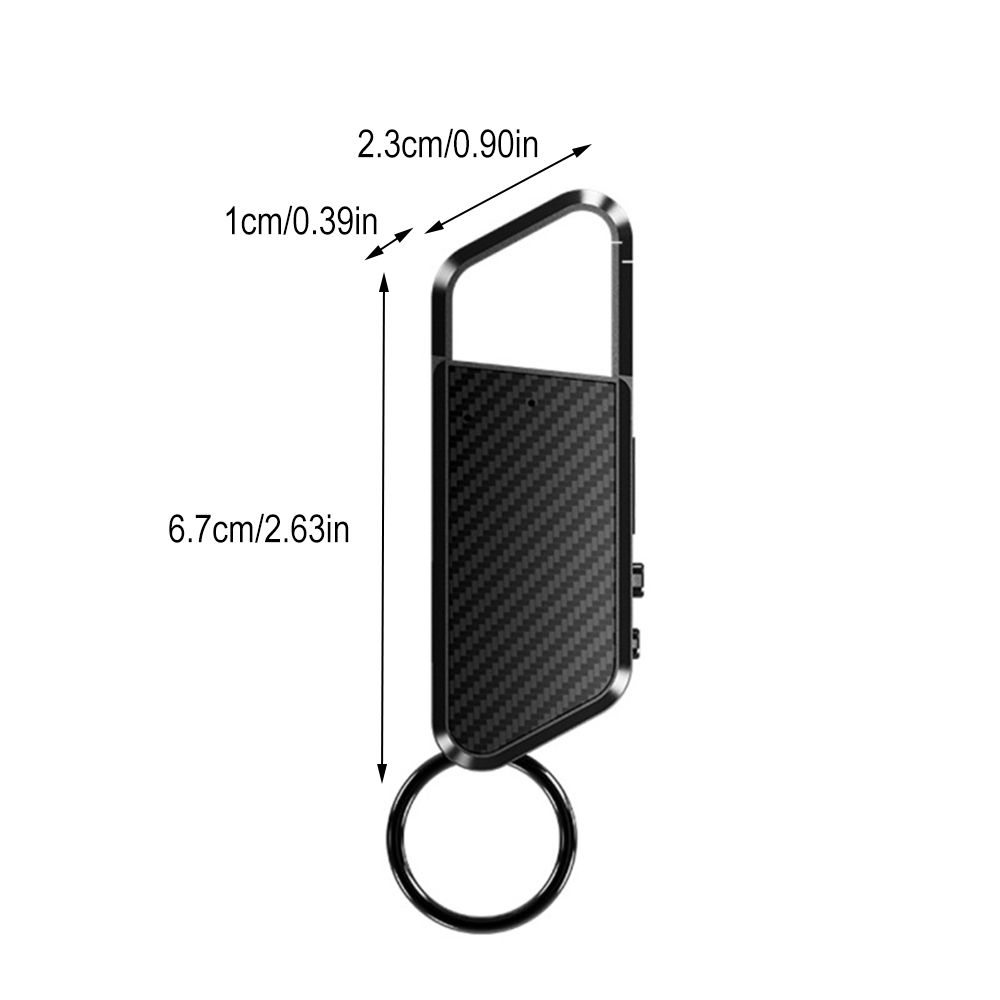 Mini Dictaphone Noise Reduction Smart Audio Recorder Portable Hook Keychain Meeting Recorder USB
