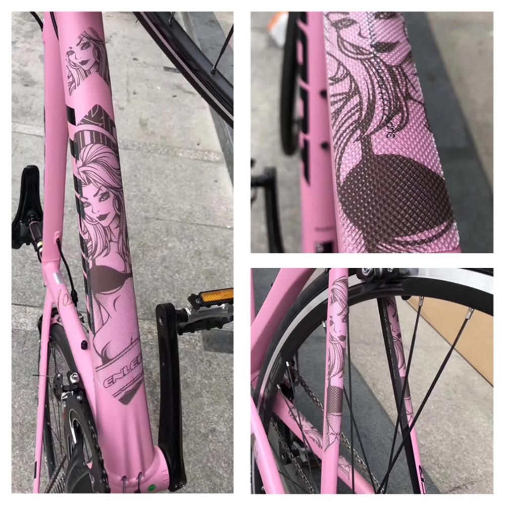 Bike Frame Sticker Mountain Bike Scratch Resistant Frame Protector Removable Sticker Road Bicycle Frame Adhesive Guard Cover