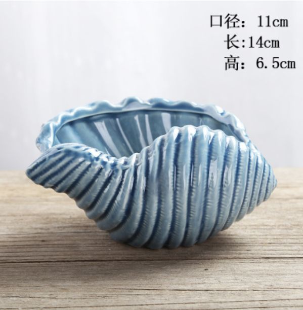 Succulent Plants Flower Pot Creative Ceramic Flower Pots Perforation Breathable Old Pile Home Decor Mediterranean Planter Pots