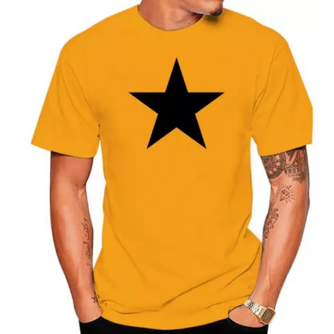 4 In 1 Cute Print T-shirts -  Black White Yellow Blue