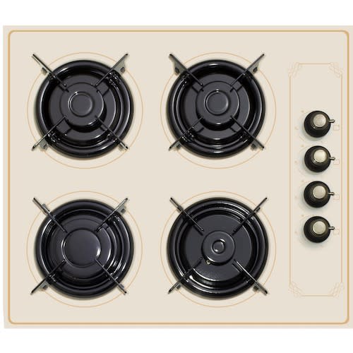Glass Rustic Gas Cooker - Beige