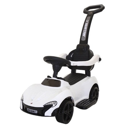 Children Push And Glide Ride On Car - White