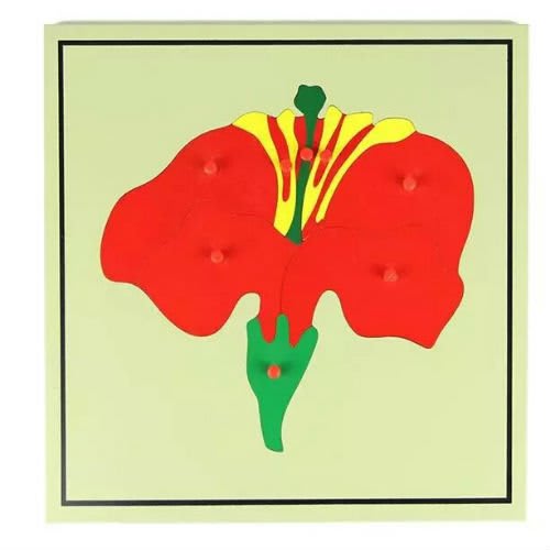 Montessori Flower Puzzle--Multicolour--No