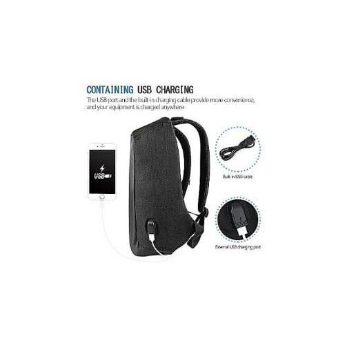 Anti Theft Security Travel Backpack & Laptop Bag With USB Charging Port