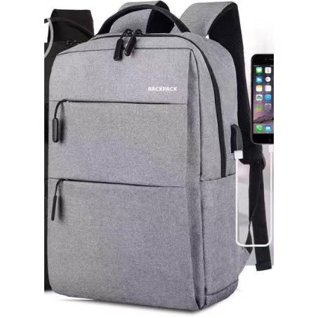 Unisex Travel Casual Laptop Bag With  Smart Usb Port