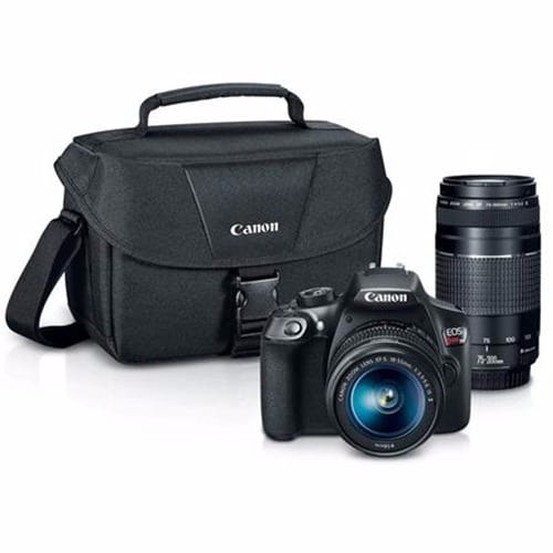 EOS Rebel T6 DSLR 2 Lens Camera Kit with EF-S 18-55mm