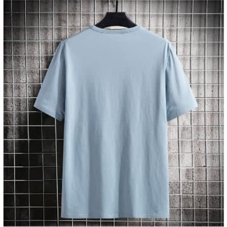 Casual Short Sleeve T-shirt - Blue
