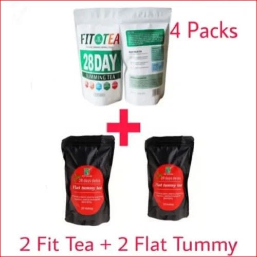Slimming Tea + Flat Tummy Tea - 4 Packs