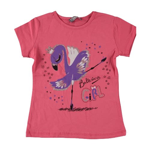 Ballerina Girl T-shirt - Coral