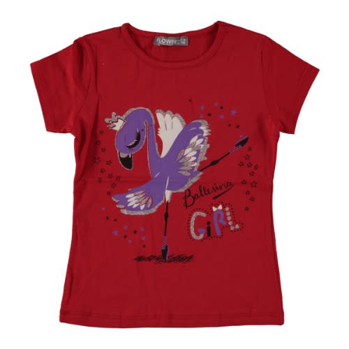 Ballerina Girl T-shirt - Red
