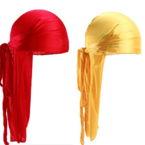 2 In 1 Silky Durags(Red & Yellow)