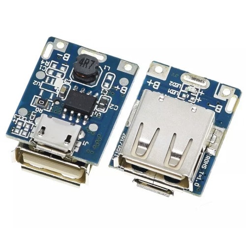 5V Boost Step-Up Power Module & Lithium Battery Charging Protection Board