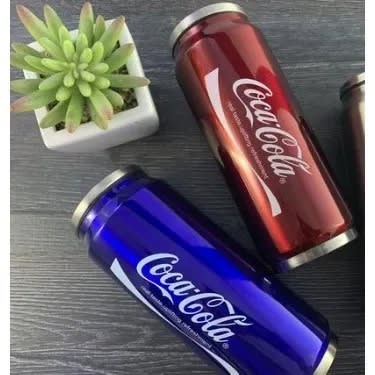 2 In 1  Fashion Coca Cola Inspired Sports Water Bottle - Stainless Steel Vacuum Water Bottle - 300ml