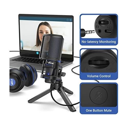 Vegue Usb Type Cmicrophone For Podcast - YouTube  Recording