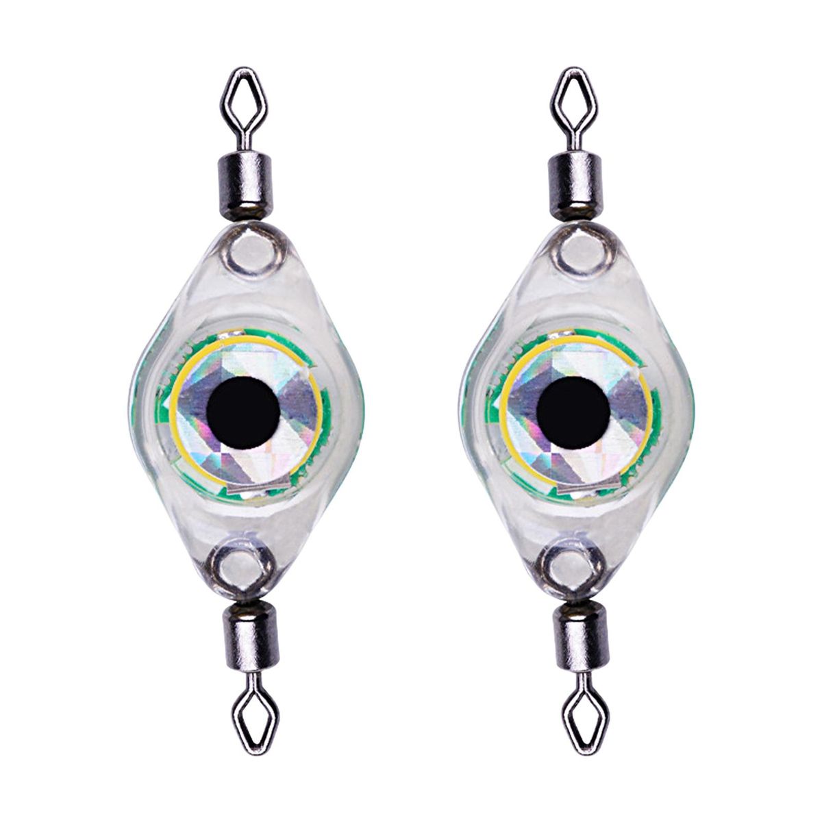2Pcs LED Attractants Fishing Bait Luminous Underwater LED Lights Green