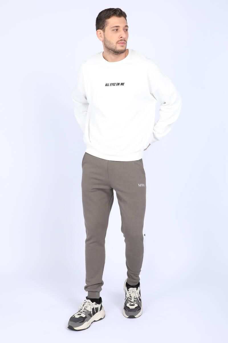 Men's Raised Jogger Sweatpants Khaki