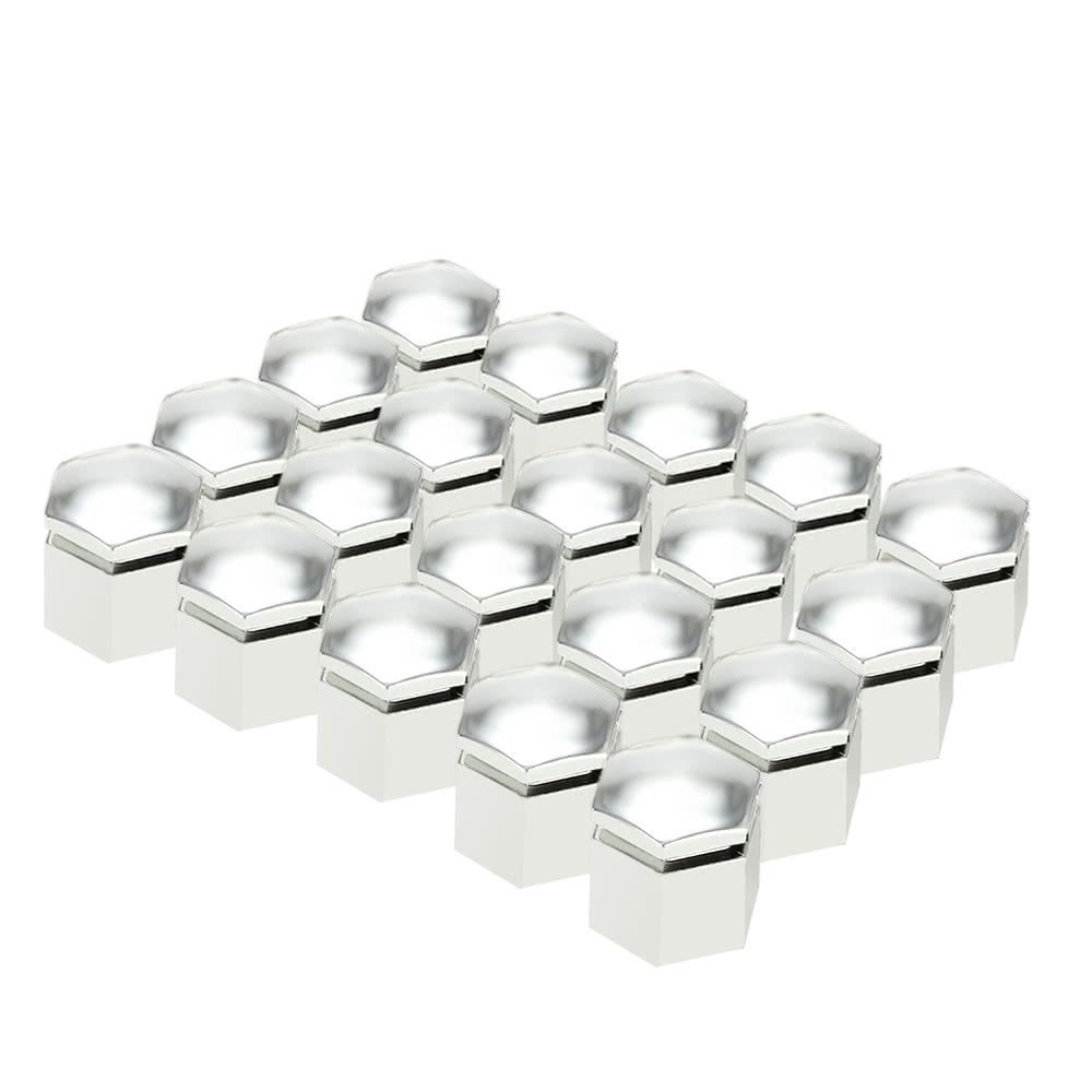 One Set Of 20Pcs 17mm Wheel Nut Cover Bolt Cap For Vauxhall