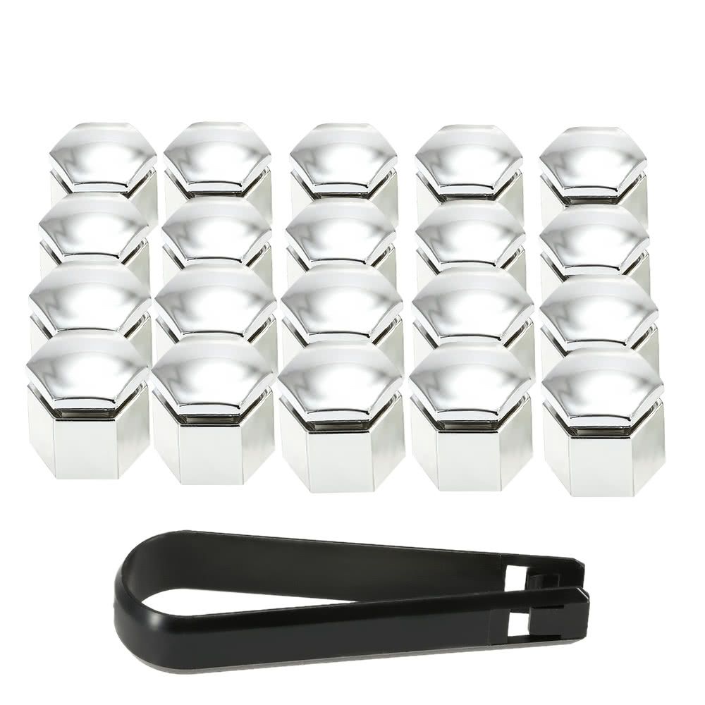 One Set Of 20Pcs 17mm Wheel Nut Cover Bolt Cap For Vauxhall