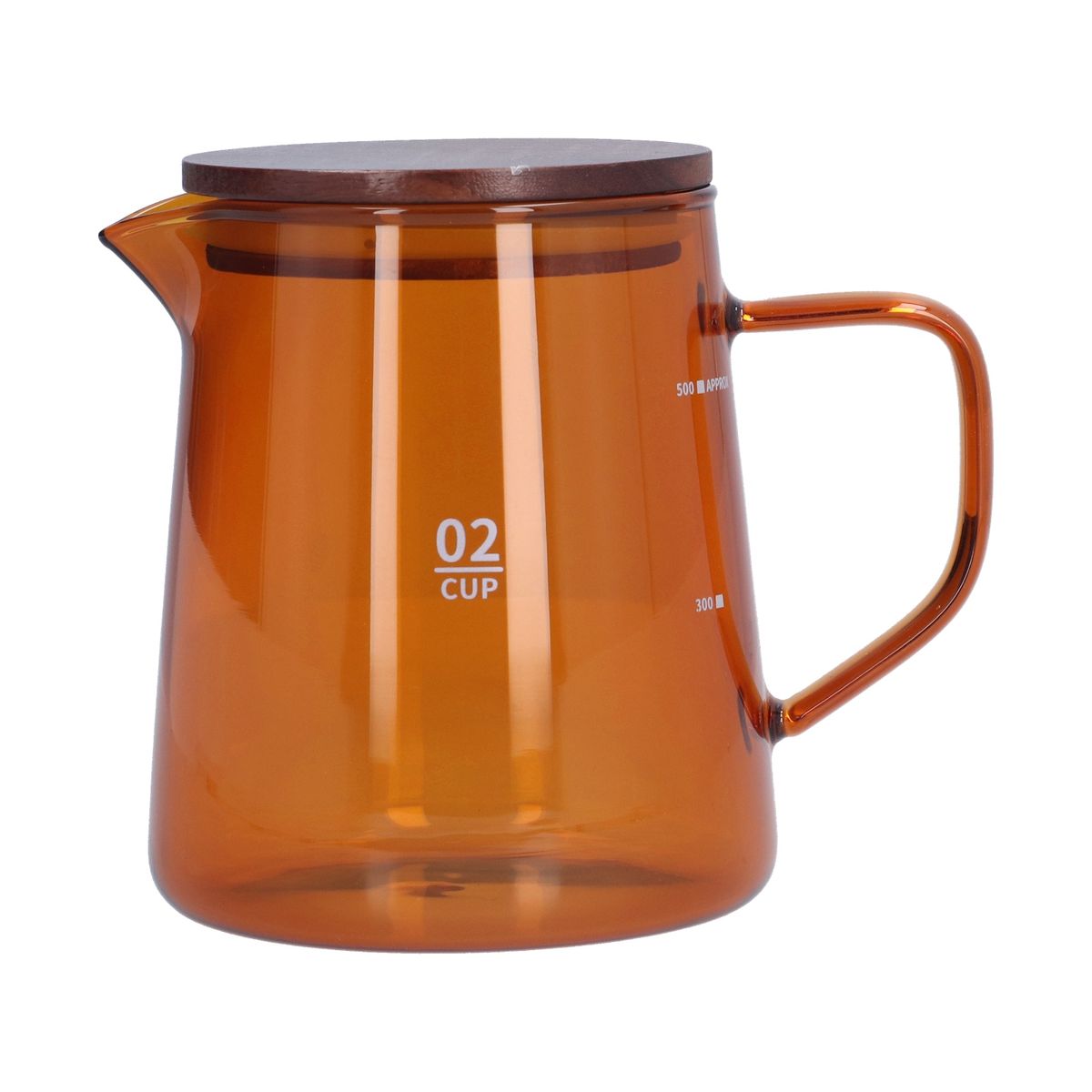500ml Heat Resistant Coffee Server With Wooden Lid
