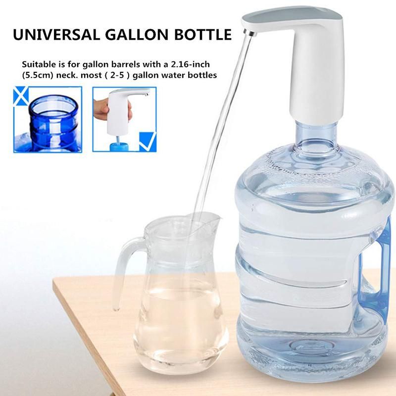 Water Bottle Pump, USB Charging Universal Electric Water Bottle Dispenser Improved Portable Bottle Water Pump Water Bottle Switch for Universal 2-5 Gallon Water Jug Pump