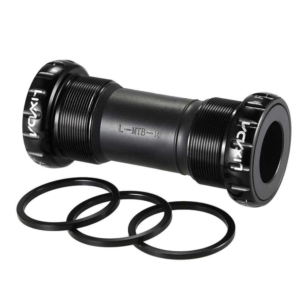Lixada MTB Mountain Bike Bicycle Cycling Thread Type Bottom Bracket Aluminum Alloy 68mm/73mm BB Crank Set Bearing Axis Parts