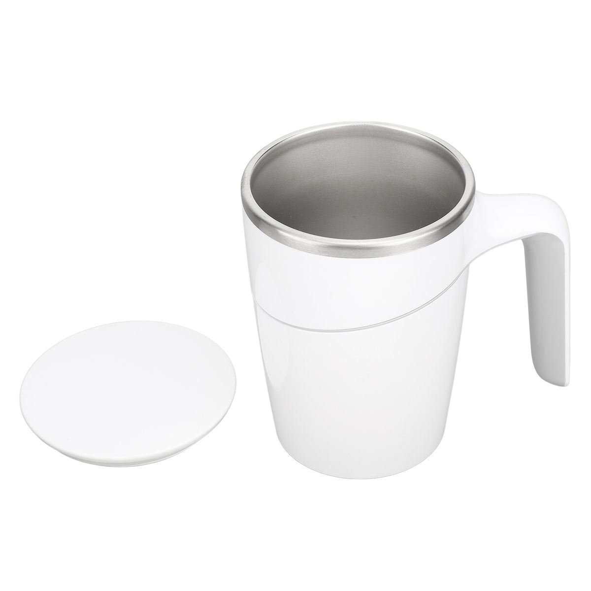 Coffee Mug White Stainless Steel Material 470ML Capacity