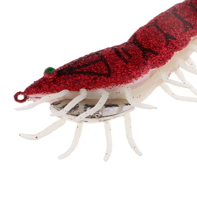 Glow In Dark Squid Jig Hooks Shrimp   With Luminous 03