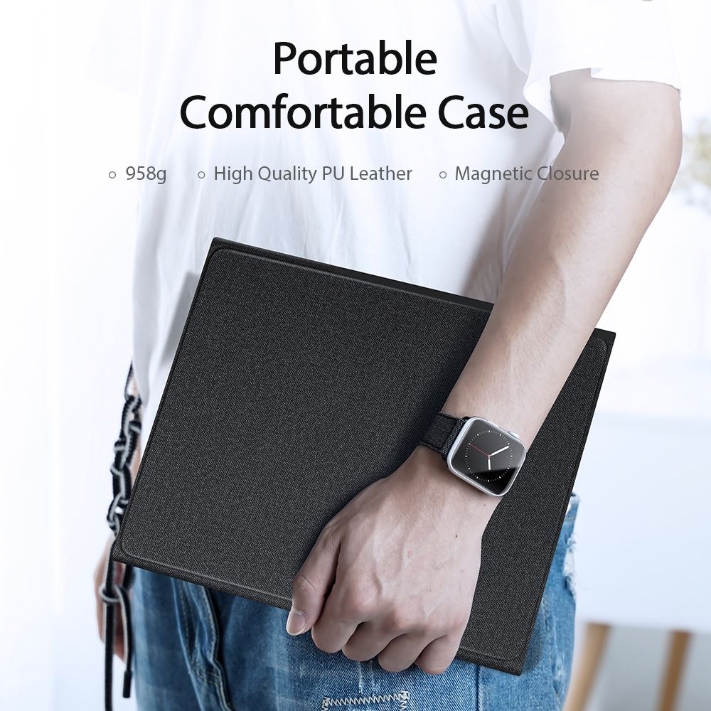 DUX DUCIS Bluetooth Keyboard Leather Case With Touchpad & Smart Sleep Function For IPad Pro 11 Inch 2021 / 2020 & Air 2022 / Air 2020 10.9(Black)