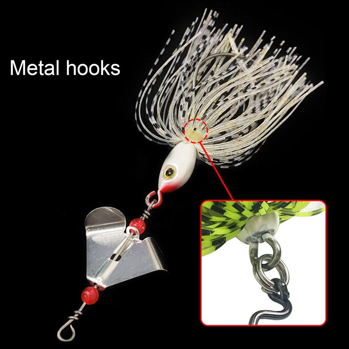 14cm18.5g Hard Fishing Bait Crank Hook Fish White