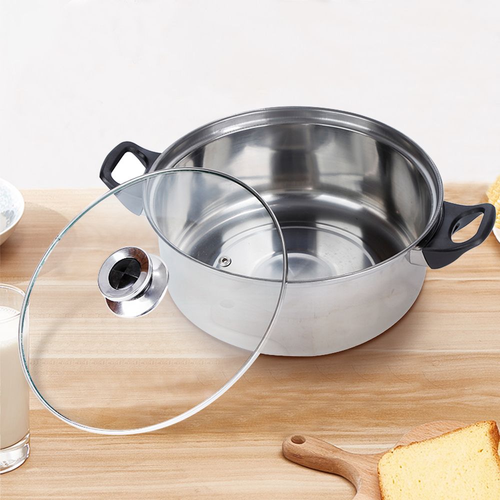 6pcs Set Stainless Steel Cookware Pot Non-stick Pan Gas