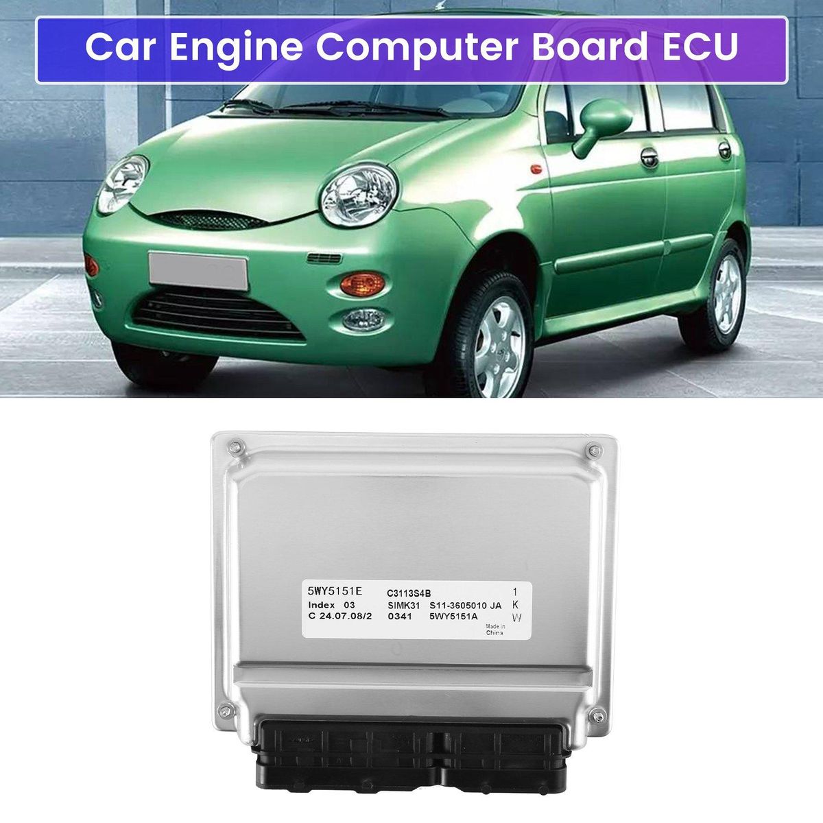 5WY5151E S11-3605010JA Car Engine Computer Board ECU for QQ Car Accessories
