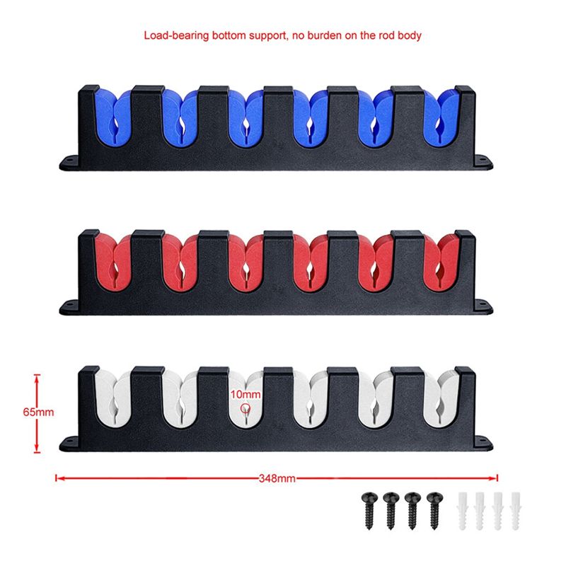 Fishing Vertical Rod Rack Fishing Pole Holder Rod Bracket