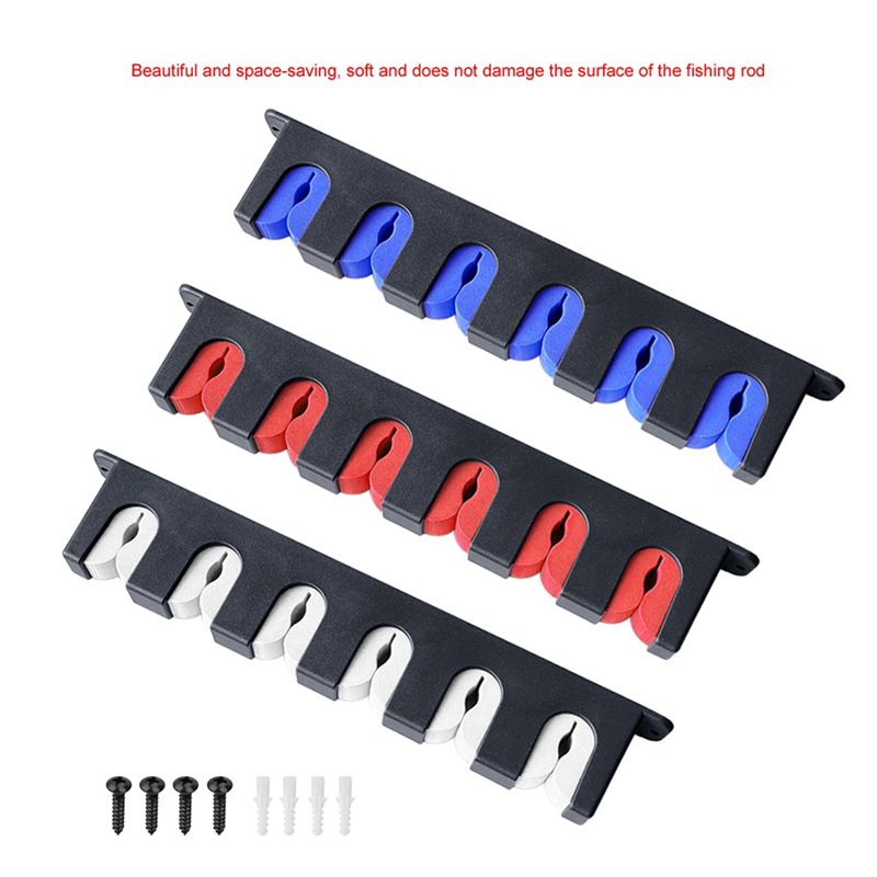 Fishing Vertical Rod Rack Fishing Pole Holder Rod Bracket