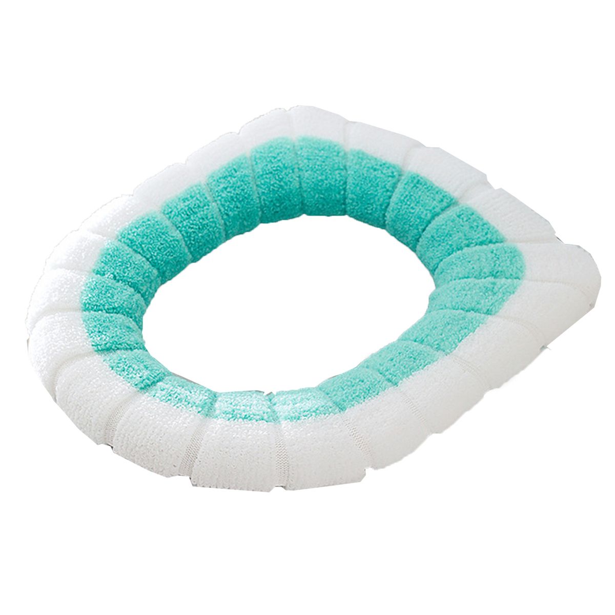 Universal Bathroom Warm Soft Toilet Seat Lid Cover-Green
