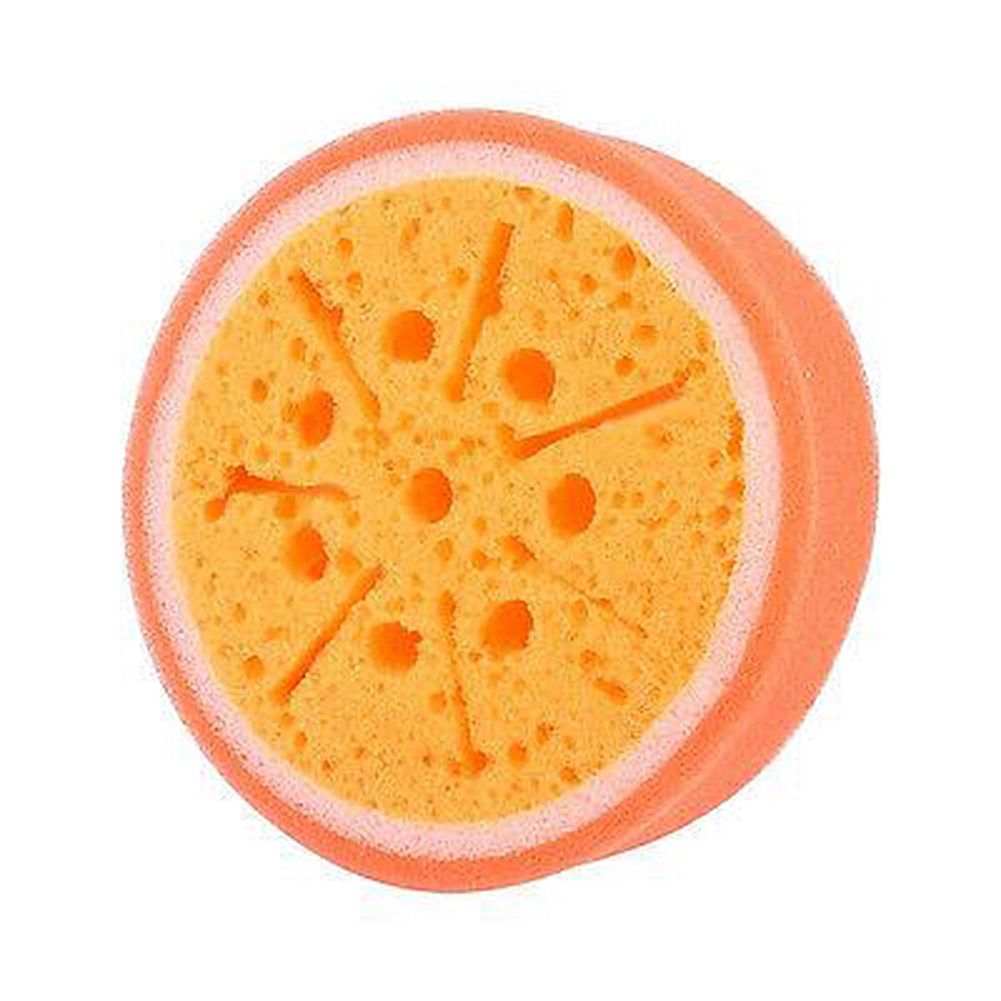 Fruit Shape Strong Water Absorbent Sponge Cleaning-Orange