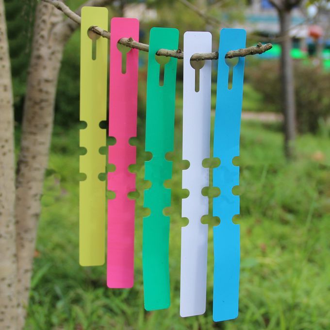 100pcs PVC Plant Stake Labels Garden Supplies Markers Tag Plant White
