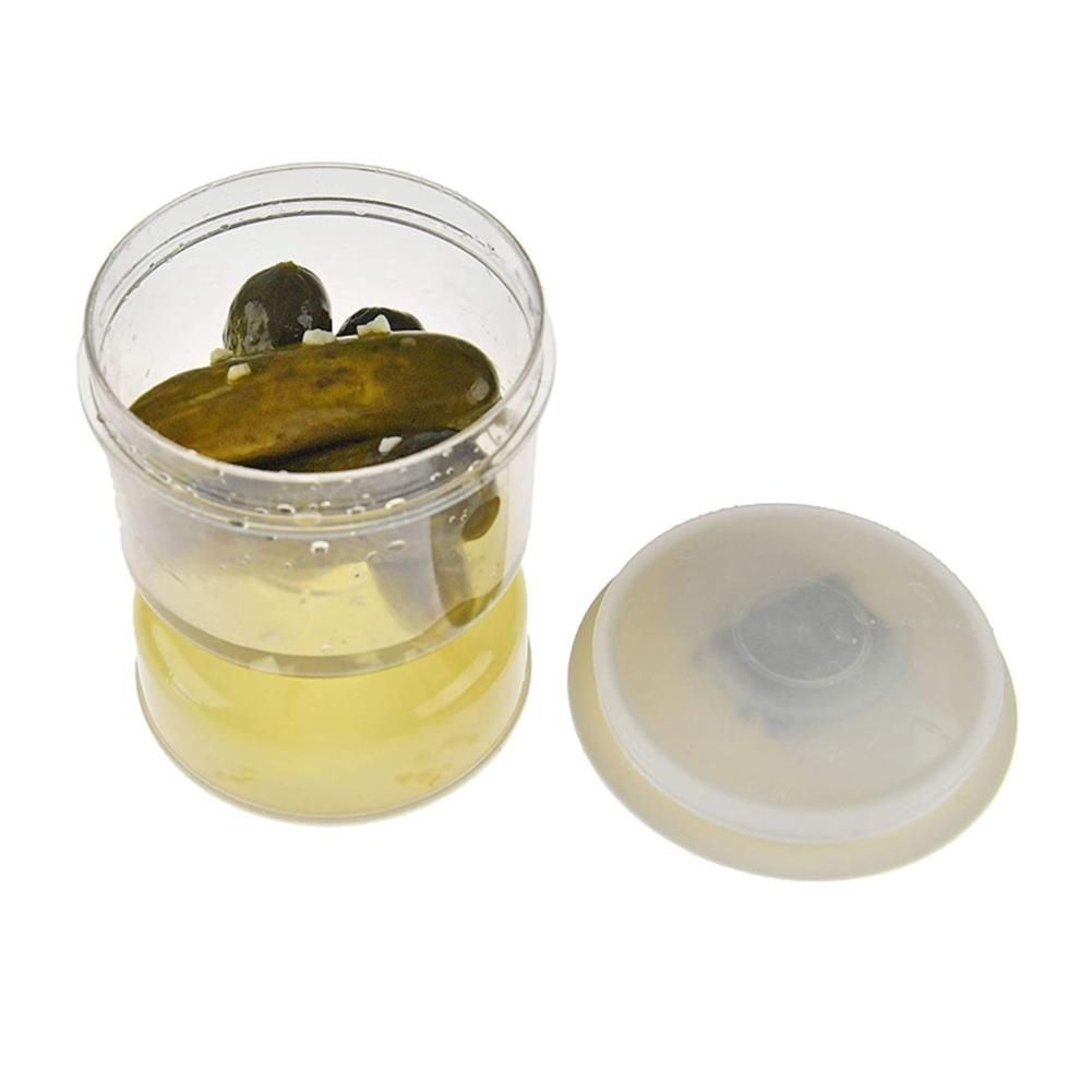 Pickles Jar Dry and Wet Dispenser Pickles and Olives Hourgla