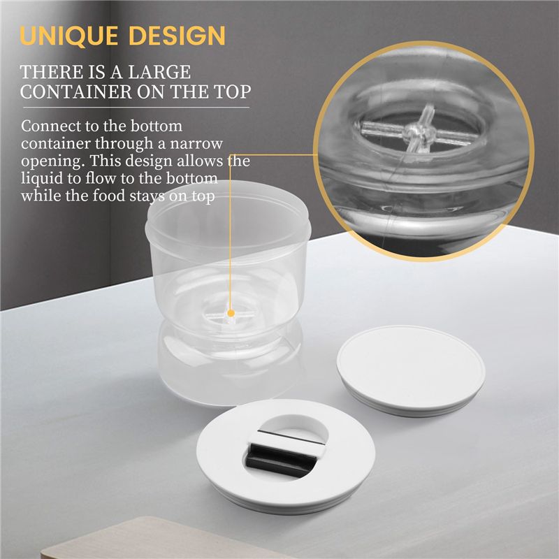 Pickles Jar Dry and Wet Dispenser Pickles and Olives Hourgla