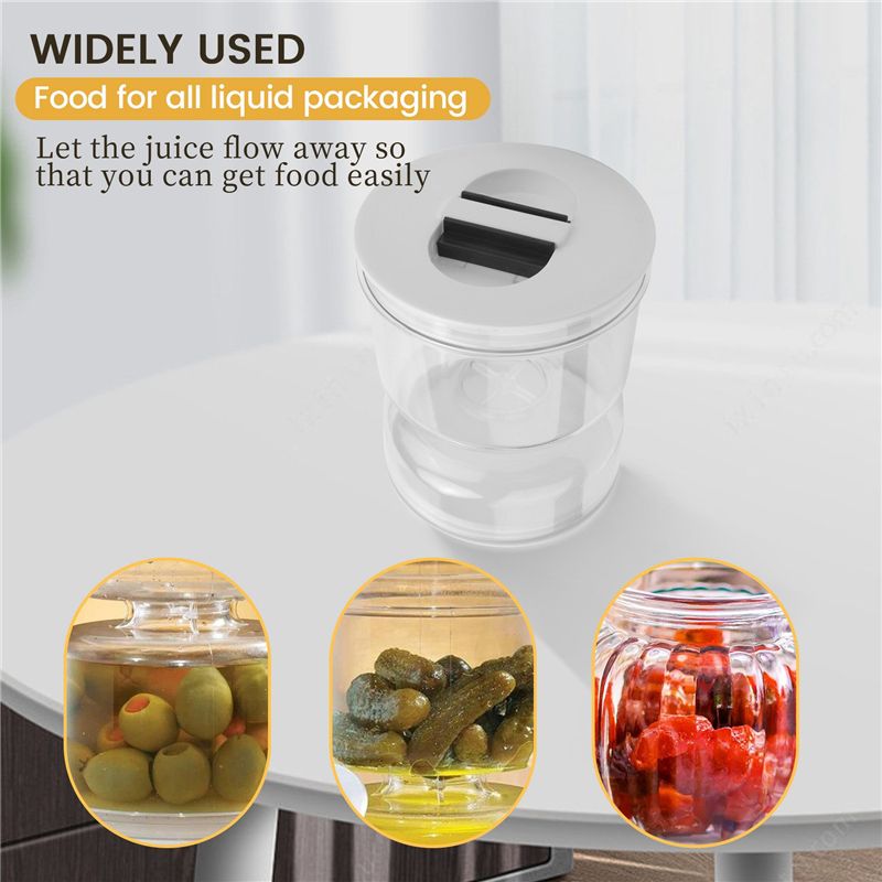 Pickles Jar Dry and Wet Dispenser Pickles and Olives Hourgla