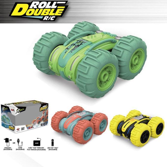Two-sided 360 Degree Rotation Amphibious 4 Wheels-Yellow