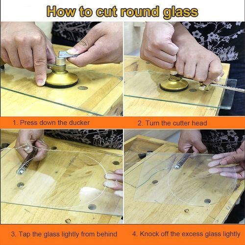 Circular Glass Cutter With Suction Cup Adjustable