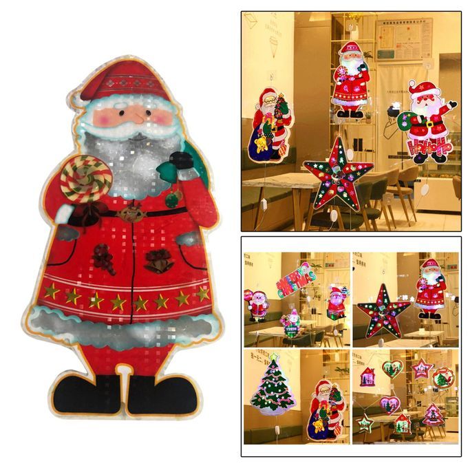 Santa Claus Style Christmas Light Battery Powered For Party Xmas Decor