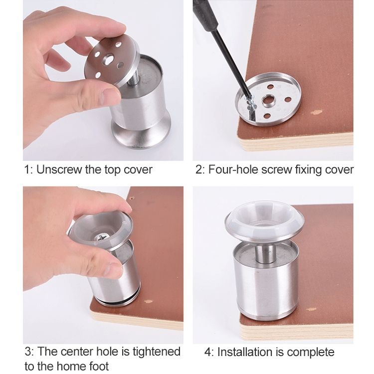 3 PCS Stainless Steel Cabinet Foot
