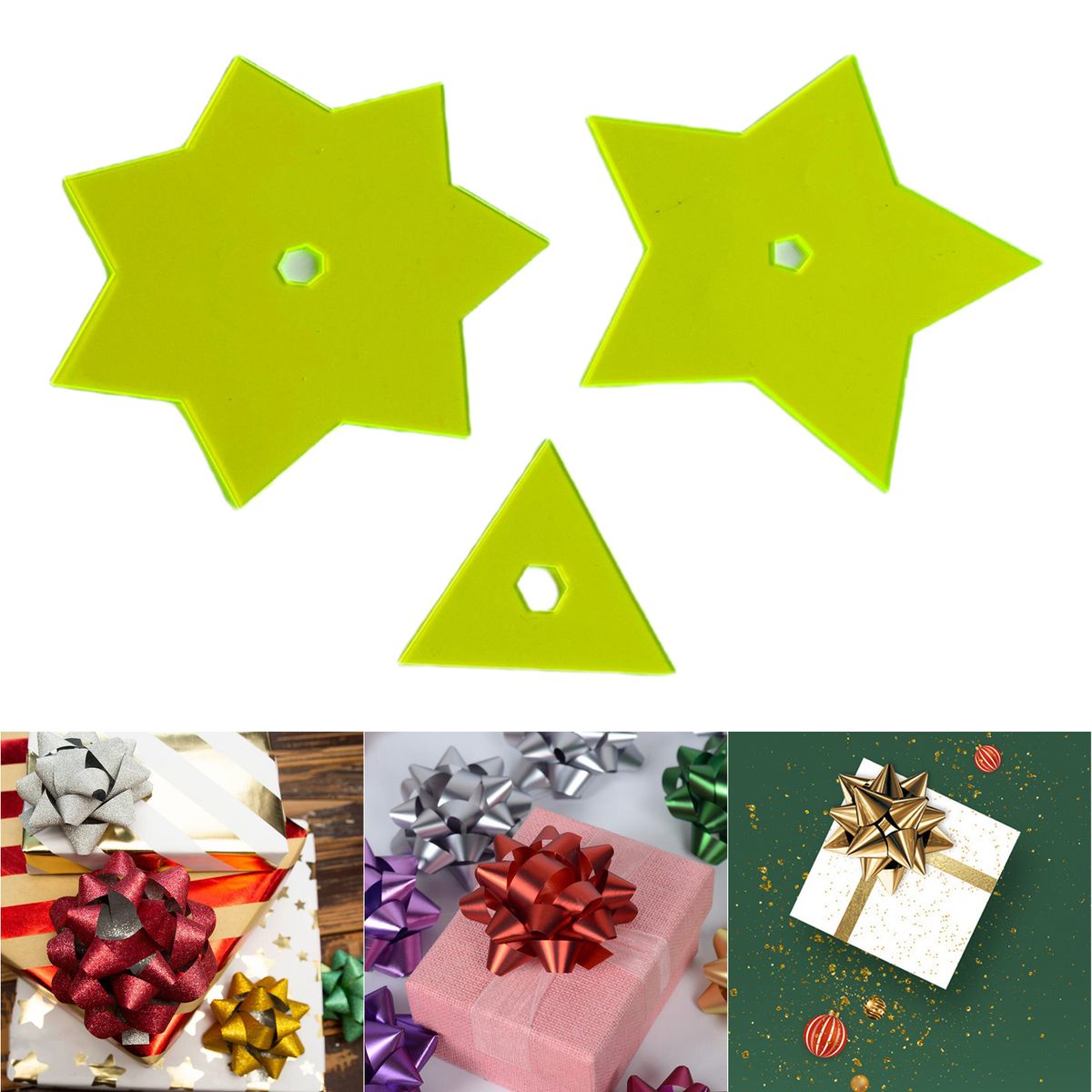 Quilt Templates,3 Pcs Quilting Supplies Acrylic Pattern