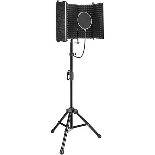 Vocal Booth/Mic Reflection Filter + POP FILTER + STAND