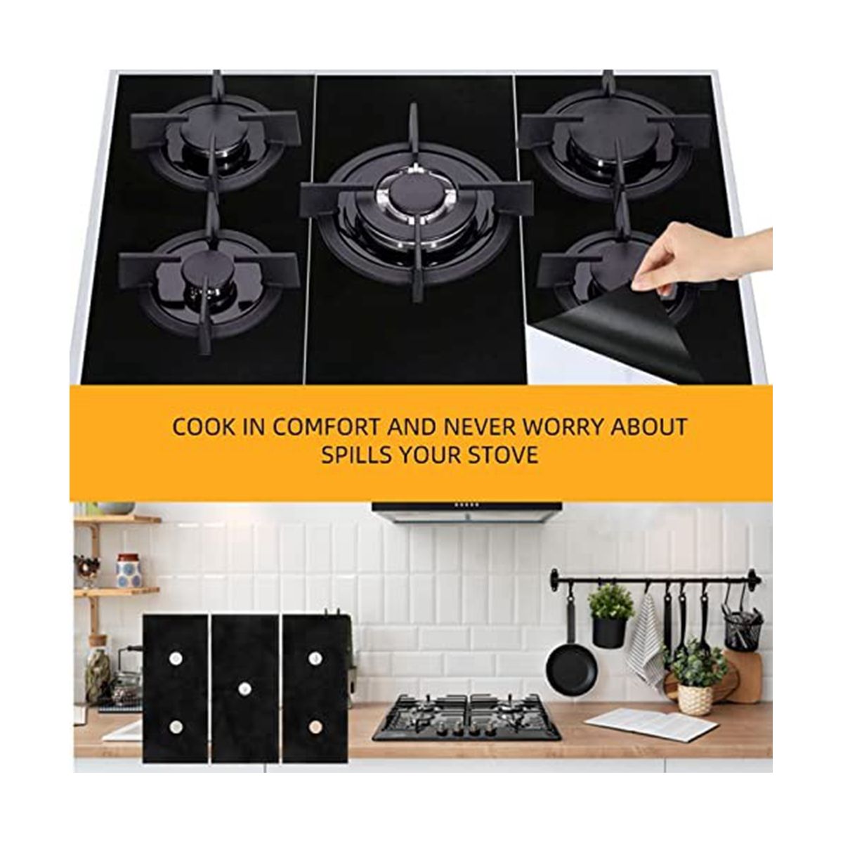Stove Cover - Protective Stove Liner for Gas Stove