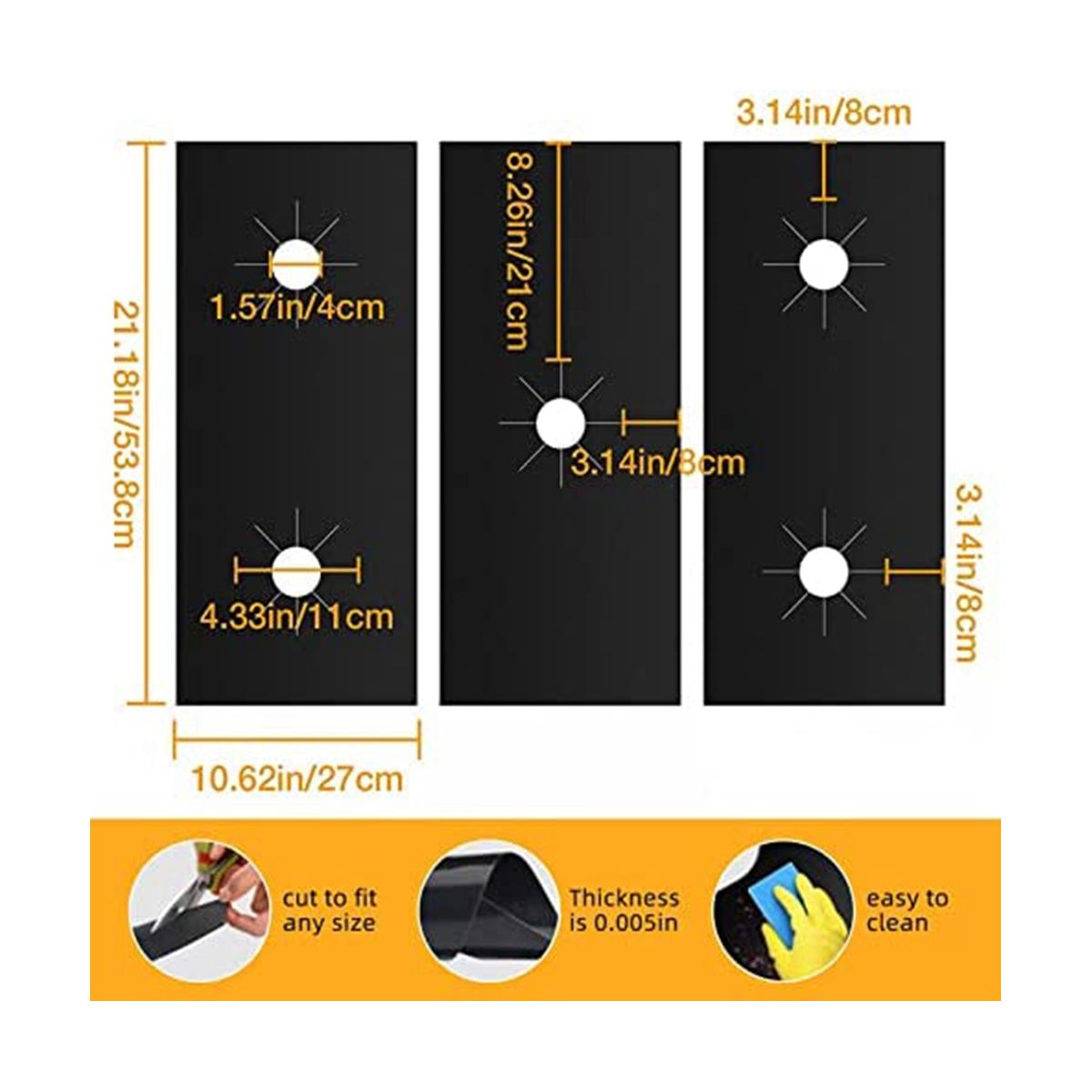 Stove Cover - Protective Stove Liner for Gas Stove