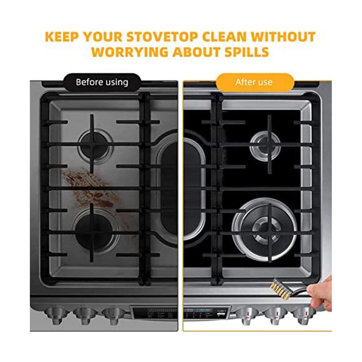 Stove Cover - Protective Stove Liner for Gas Stove